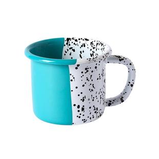 土耳其kapka进口泼墨搪瓷杯大容量马克杯创意茶杯子情侣咖啡水杯