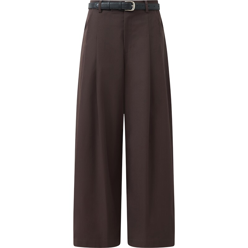 【商场同款】播26春新品直筒休闲裤女高腰通勤长裤BDT6KD2451