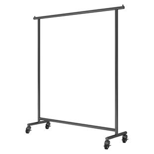 黑色服装店展示架陈列落地式挂衣架中岛服装架男女装店不锈钢架子