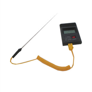 插入式数显温度计水温烫发沥青混凝土火焰测温仪便携式电子温度表