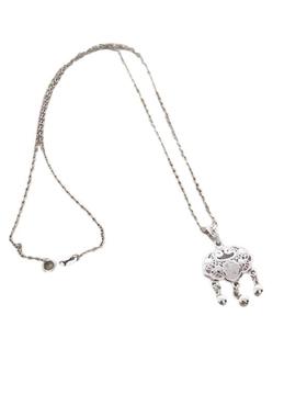 999足银平安锁长命锁项链女