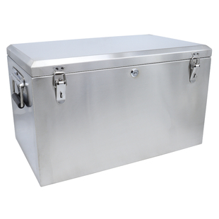 不锈钢工具箱加厚304长方形大号防盗带锁防水家用金属收纳箱定制