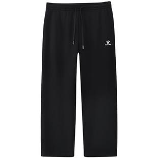 KELME卡尔美阔腿裤休闲长裤男秋冬针织加绒校服宽松运动直筒卫裤