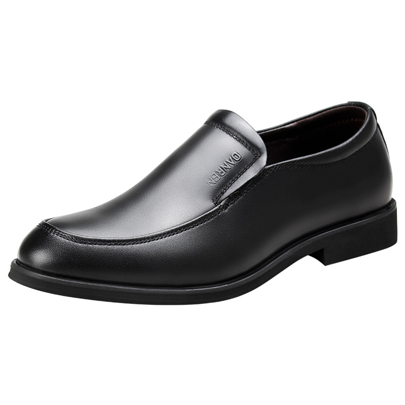 际华3515强人皮鞋男商务休闲真皮软底透气黑色百搭英伦正装男鞋子