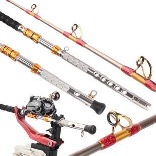 深海船竿电绞竿实心船钓竿海钓鱼竿南油放流钓底拖钓竿十字尾船杆