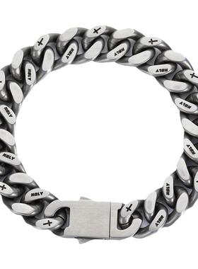 男士包邮欧美古巴链手链钛钢饰品