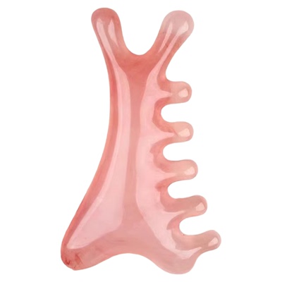 按摩梳子头部经络梳刮痧头疗梳美鼻器眼部面部天然正品白水牛角梳