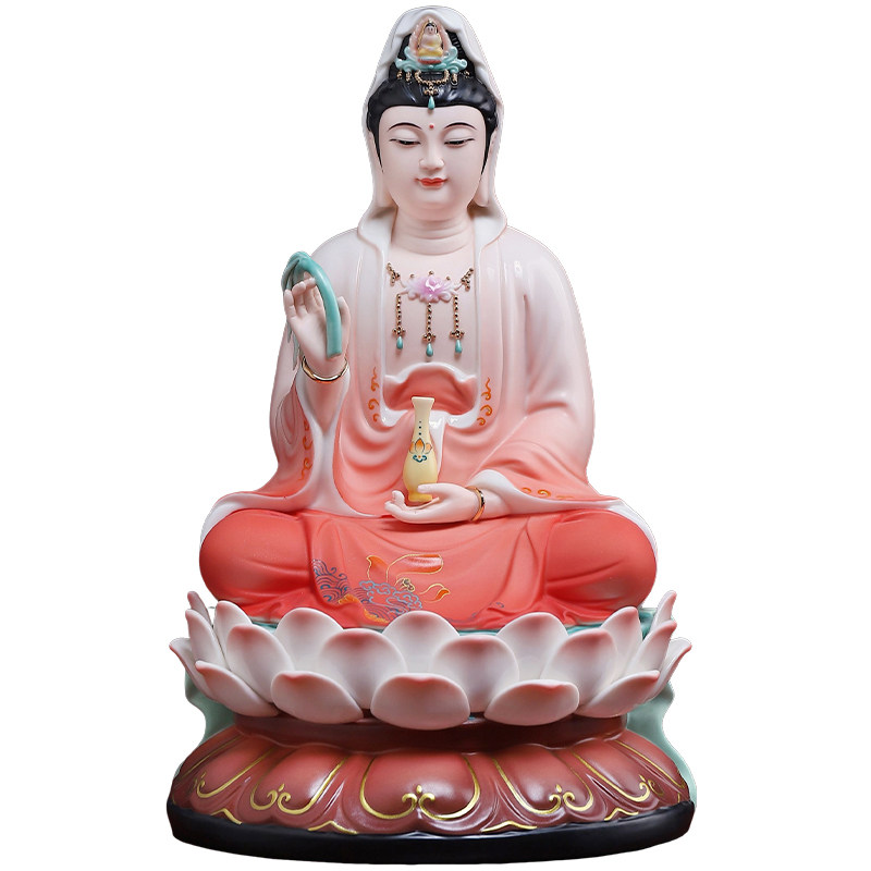 陶瓷观世音菩萨佛像全堂佛摆件