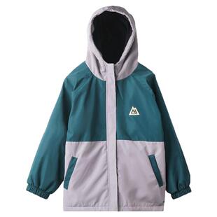 咕噜日记童装女童外套加绒秋冬款儿童上衣抗静电防雨水男童冲锋衣