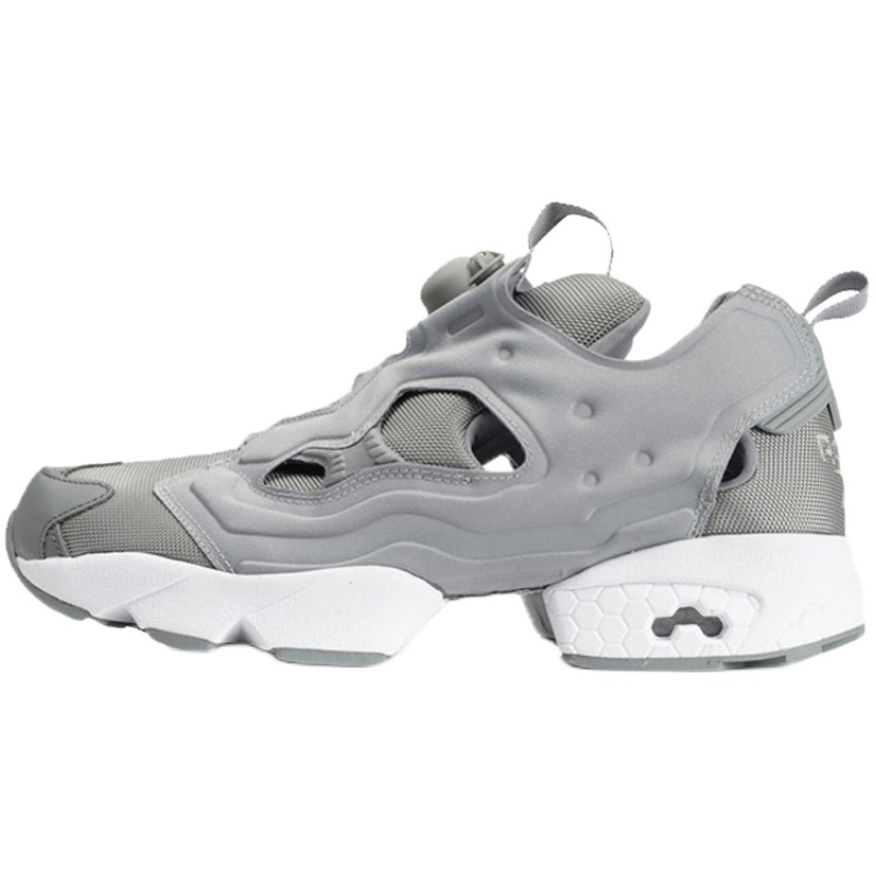 Reebok/锐步 INSTAPUMP FURY 男女休闲增高充气跑鞋小白鞋 FW4757