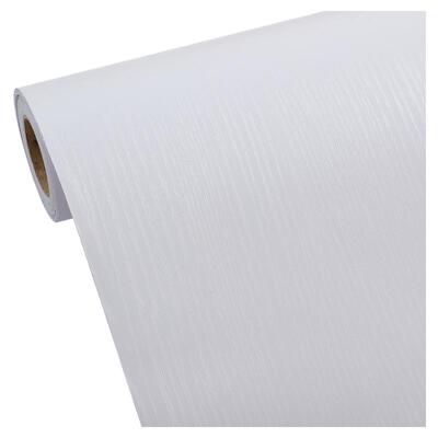 科尔曼木纹贴纸自粘防水白色翻新