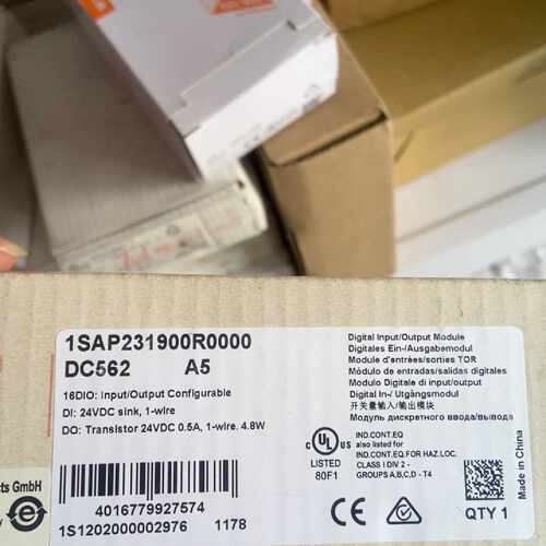 议价（可议价）ABB数字输入输出模块，型号1SAP231900R0000