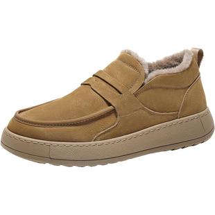 百丽男鞋巴旦木吐司工装勃肯鞋户外男士厚底软底一脚蹬子A1859AM5