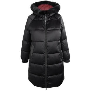 胖太太大码女装冬装新时尚连帽水貂毛领韩版宽松鹅绒服921403610