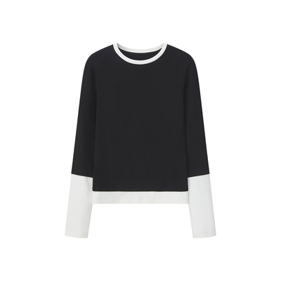 软糯针织长袖T恤修身显瘦打底衫