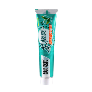 黑妹茶极爽牙膏龙井薄荷香无氟牙膏减轻牙渍减少牙菌斑清新口气