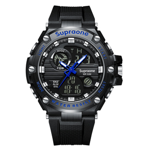 电子手表男款初中高中青少年学生工装运动机械防水男生2026年新款