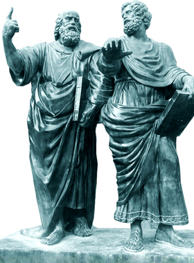 国外玻璃钢仿铜校园文化