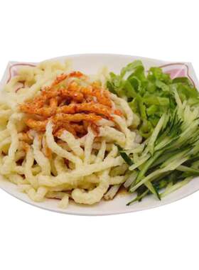 甘肃牛筋面辣条专用 通渭特产真空柔干货 速食细圆牛筋面商用凉拌