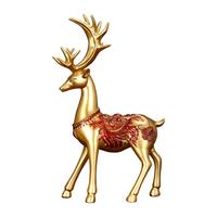 創(chuàng)意招財鹿客廳裝飾擺件酒柜歐式