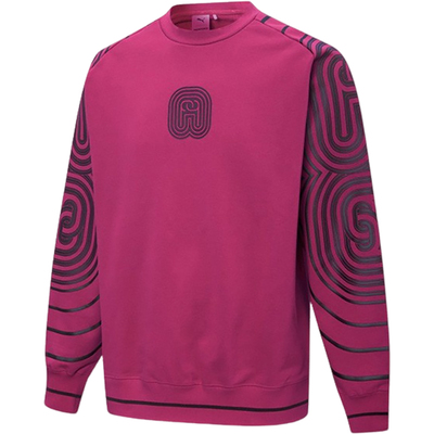 Puma/彪马正品PRONOUNCE男女时尚条纹圆领休闲卫衣534033-75