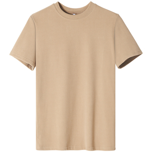 短袖男秋冬款德绒磨毛t恤打底衫双面绒内搭衣服男士加绒保暖短袖