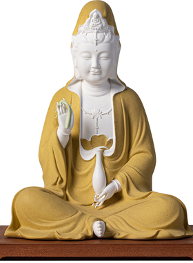 陶瓷观世音家居桌面禅意摆件