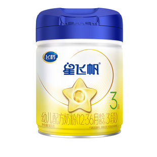 扫罐码领红包】飞鹤星飞帆3段婴幼儿宝宝奶粉三段900g*6罐官方
