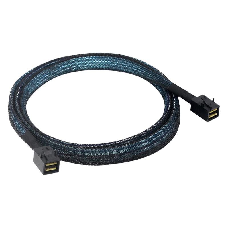 极连SFF8643数据线MinisasHD阵列卡12G服务器主板背板连接1米全新