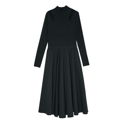 IDPAN通勤假两件拼接连衣裙