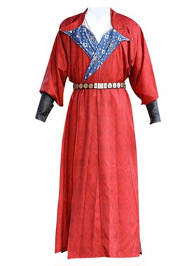 唐制圆领袍汉服武侠演出套装