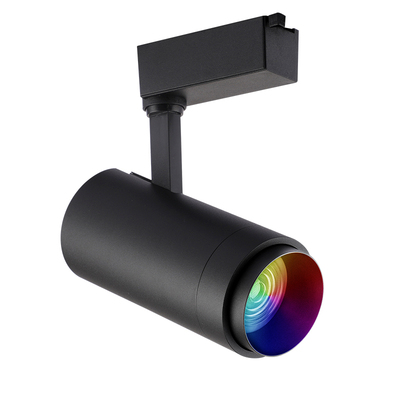 彩色RGB轨道射灯七彩自动变色