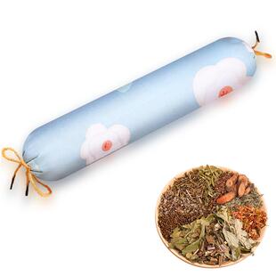 颈椎专用枕头电加热艾草护颈椎助睡眠睡觉圆柱枕热敷包艾灸理疗袋