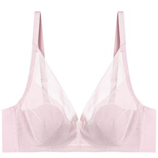 【花瓣内衣】爱慕内衣女轻薄透气隐孔大胸显小性感蕾丝文胸