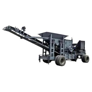 沙场大型移动碎石机全套制砂机建筑垃圾土石方圆锥颚式石子破碎机