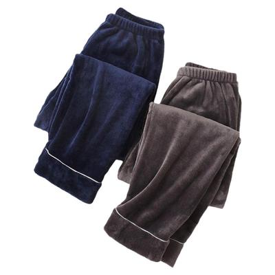 男士珊瑚绒保暖睡裤暖暖裤可外穿