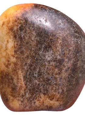 原石吊坠黄沁挂件新疆和田玉籽料