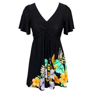 分体泳衣女高级感2026新款夏泡温泉大码胖mm显瘦遮肚黑色妈妈泳装