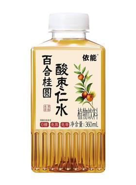 依能百合桂圆酸枣仁水植物饮料0糖0脂0卡草本休闲饮品360ml*6瓶装