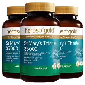 herbsofgold护肝片奶蓟草片
