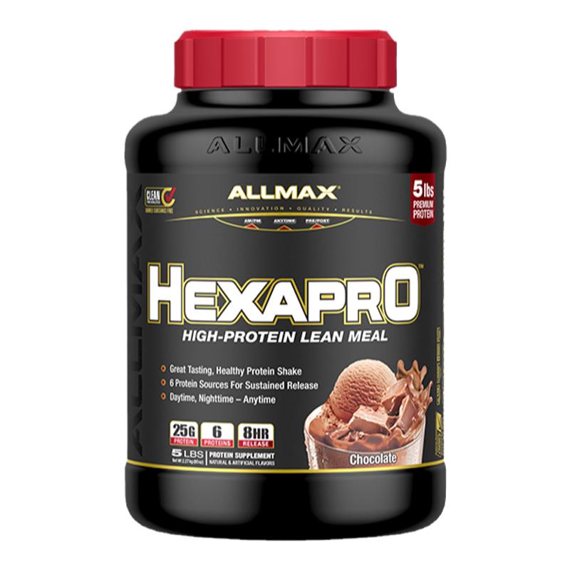 Allmax酪蛋白缓释蛋白粉6重蛋白8小时增肌分离乳清蛋白质粉whey