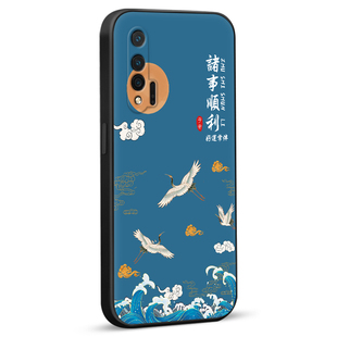 昊淘适用于华为nova6手机壳neve6新款5g创意磨砂wlz-an00全包防摔国风彩绘软壳n0va6文艺nova6保护套男女
