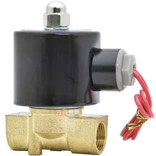 2W040-10电磁阀水阀AC220V控制开关气阀DC24V两通常闭阀3分气动阀