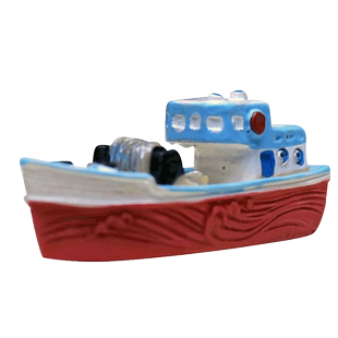 鱼缸造景装饰摆件地中海小渔船帆船沉船救生圈海底世界海星珊瑚