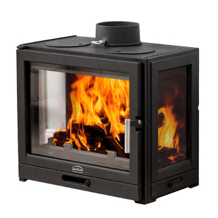 柴慕森木柴炉别墅铸铁真火壁炉家用炉燃木取暖烧水四面观火玻璃炉