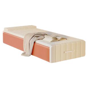 十八纸折叠床风琴彩床单人床午休午睡简易家用折叠式多功能伸缩床