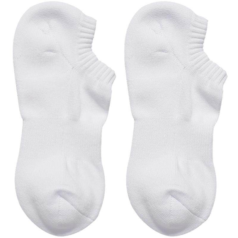 sockkon男黑白色运动毛圈底袜子