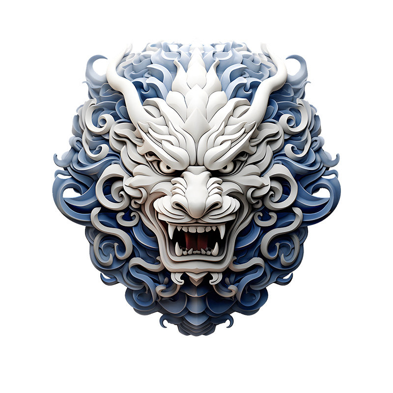 华万可移胶车身贴龙图腾
