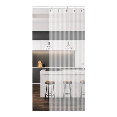 空调门帘免打孔防风隔热透明帘