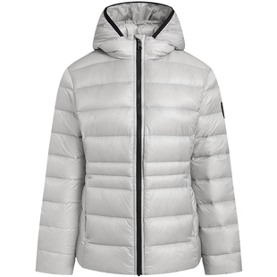 【超轻10D安心绒】暇步士秋冬轻薄排骨连帽羽绒服女保暖休闲外套